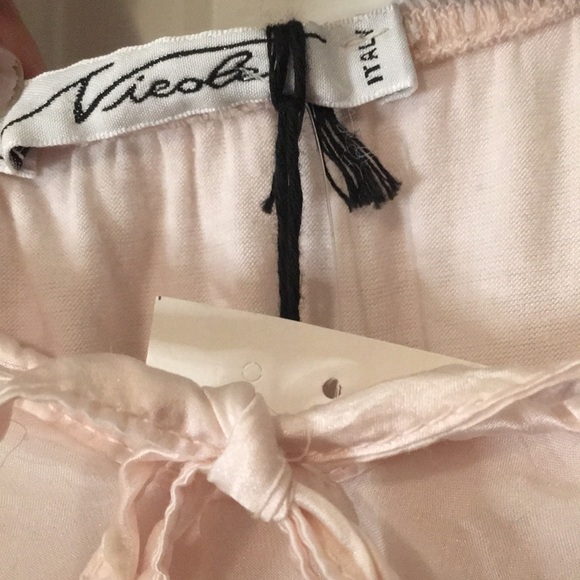 Silk Light Pink Bohemian Top - Picture 6 of 12